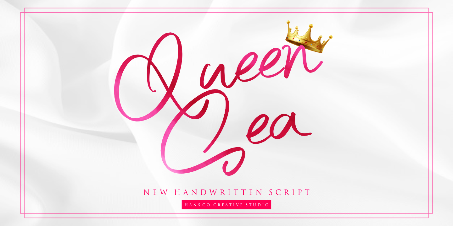 Beispiel einer Queen Sea Regular-Schriftart